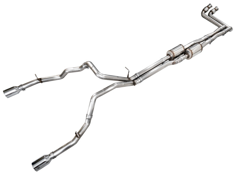 AWE Tuning 25+ RAM 1500 3.0TT 0FG Cat-Back Touring Exhaust - Chrome Silver Tips - 3015-32530