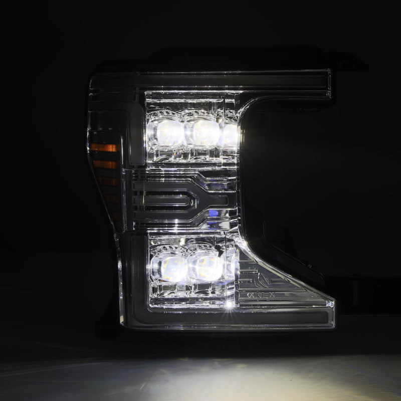 AlphaRex 20-22 Ford F-250/350/450/550 SD NOVA-Series LED Proj Headlights Chrome w/SS & SBDRL - 880339