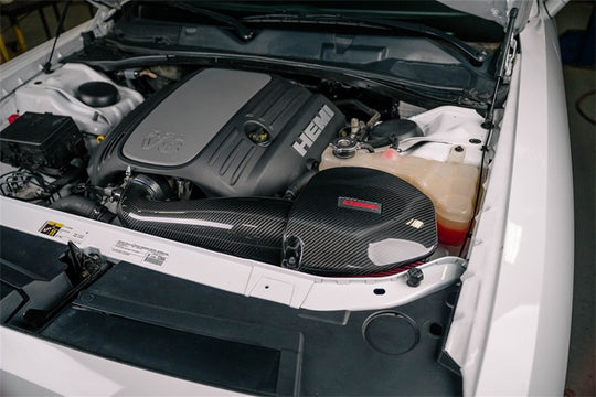 Corsa 11-23 Dodge Challenger/Charger 5.7L V8 Carbon Fiber Open Element Air Intake - Dry - 44017D
