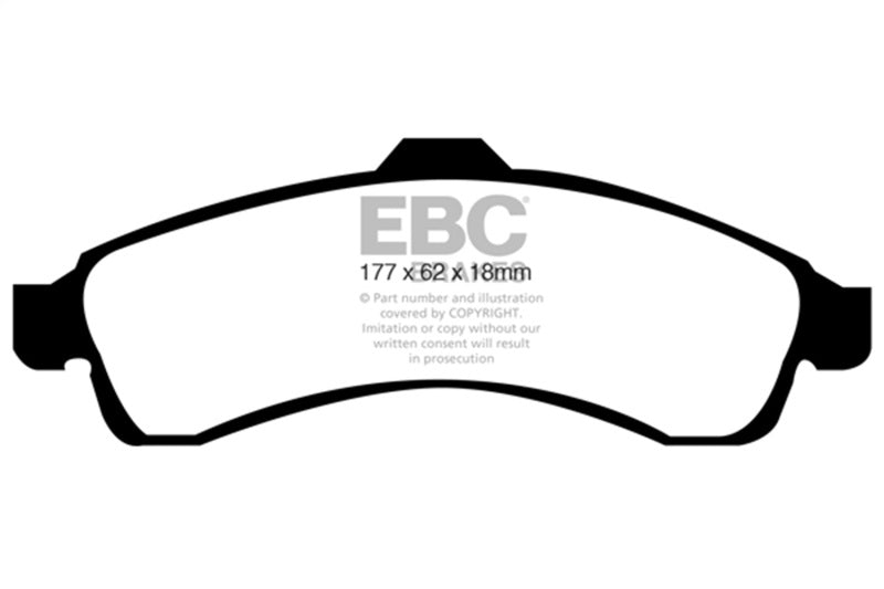 EBC 03-05 Buick Rainier 4.2 Greenstuff Front Brake Pads - DP61618