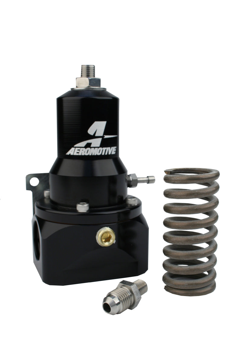 Aeromotive Regulator - 30-120 PSI - .500 Valve - 2x AN-10 Inlets / AN-10 Bypass - 13132