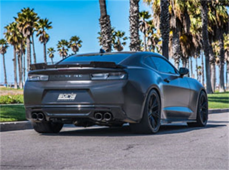 Borla 2016-2018 Chevrolet Camaro SS AT/MT RWD Ceramic Black S-Type Exhaust (w/ Dual Mode Valves) - 11924CB