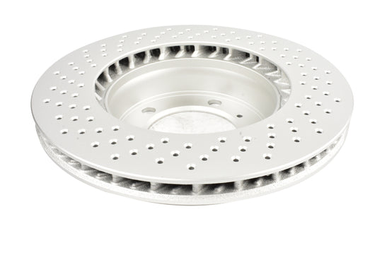 DBA 05-06 Porsche Boxster S (w/Iron Rotor) Coupe Front Right En-Shield OE Drilled Rotor - DBA3602OEXR