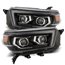 Load image into Gallery viewer, AlphaRex 10-13 Toyota 4Runner LUXX LED Proj Headlights Plank Style Black w/Seq Signal/DRL - 880757