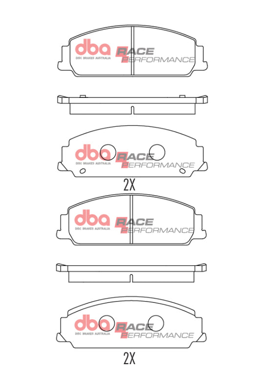 DBA 08-09 Pontiac G8 V6 Front RP Performance Brake Pads - DB1765RP