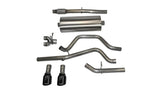 Corsa 2014-2019 C Sierra/Chevy Silv 1500 Crew Cab/Std. Bed 5.3L V8 Black Sport Dual Rear CB Exhaust - 14870BLK
