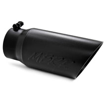 Load image into Gallery viewer, MBRP Universal Tip 5 O.D. Dual Wall Angled 4 inlet 12 length - Black Finish - T5053BLK