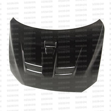 Load image into Gallery viewer, Seibon 08-09 Mitsubishi Lancer (CYA4/5A) DV Style Carbon Fiber Hood - HD0809MITLAN-DV