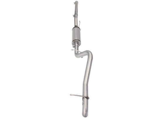 aFe MACHForce XP 2-1/2in SS-409 Cat-Back Exhausts w/ 18in Muffler 07-17 Jeep Wrangler V6-3.6L - 49-48057