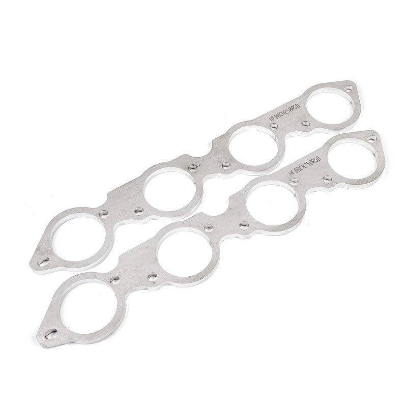 Stainless Works BBC Round Port 304SS Exhaust Flanges 2-3/8in Primaries (Raised Port Heads Only) - HFBBCH238RSD