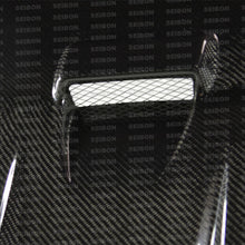 Load image into Gallery viewer, Seibon 08-09 Mitsubishi Lancer (CYA4/5A) DV Style Carbon Fiber Hood - HD0809MITLAN-DV