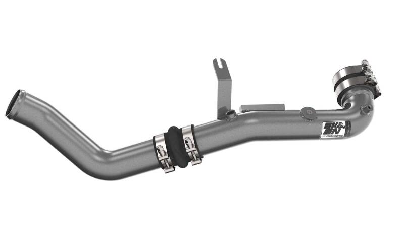 K&N 22-24 Honda Civic 1.5L L4 Aluminum Charge Pipe Kit - Gunmetal Gray - 77-1022KC