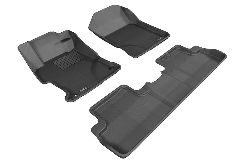 3D MAXpider 12-13 Honda CIvic Coupe Kagu Black Full Set - L1HD04501509