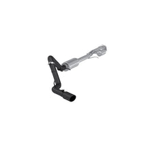 Load image into Gallery viewer, MBRP 19-24 GM 1500 Silverado/Sierra 2.7L Blk-Coated Alum. Steel 3in Cat-Back Single Side 4in Blk Tip - S5019BLK