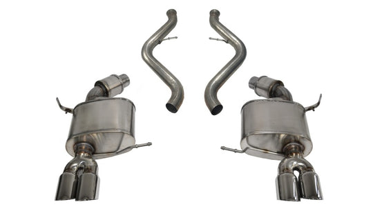 Corsa 2008-2012 BMW M3 Convertible E93 Polished Sport Cat-Back Exhaust - 14568