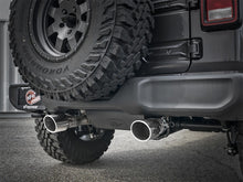 Load image into Gallery viewer, aFe Rebel Series 2.5in 304 SS Cat-Back Exhaust w/ Polished Tips 2018+ Jeep Wrangler (JL) V6 3.6L - 49-38066-P