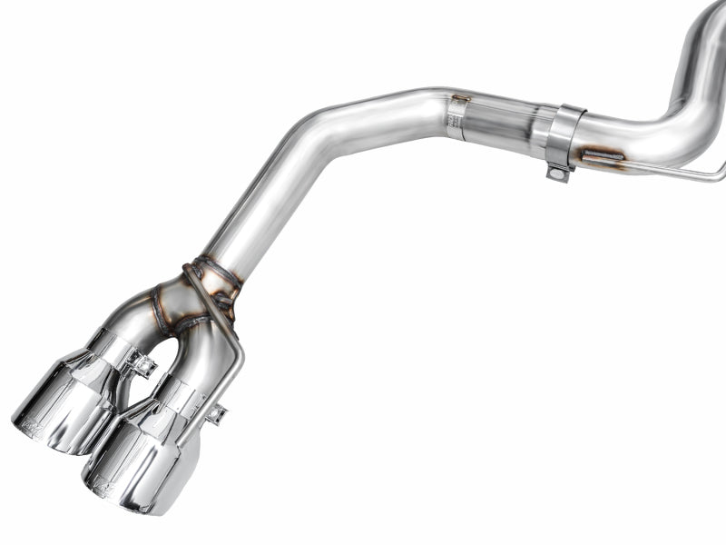 AWE 2024 Ford Mustang GT Fastback S650 RWD Track Edition Cat-Back Exhaust w/ Quad Chrome Silver Tips - 3020-42650