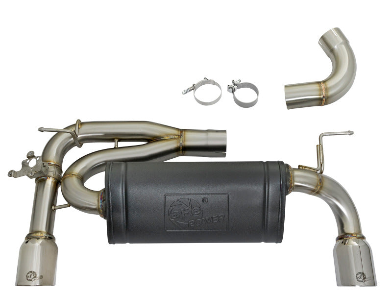 aFe MACHForce XP Exhausts Axle-Back 12-15 BMW 335i 3.0T (SS w/Polished Tips) - 49-36336-P
