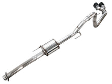 Load image into Gallery viewer, AWE 21-25 Ford F150 (14th Gen Reg Cab) Cat-Back Exhaust - 4.5in Dual Side Exit Diamond Black Tips - 3015-33145