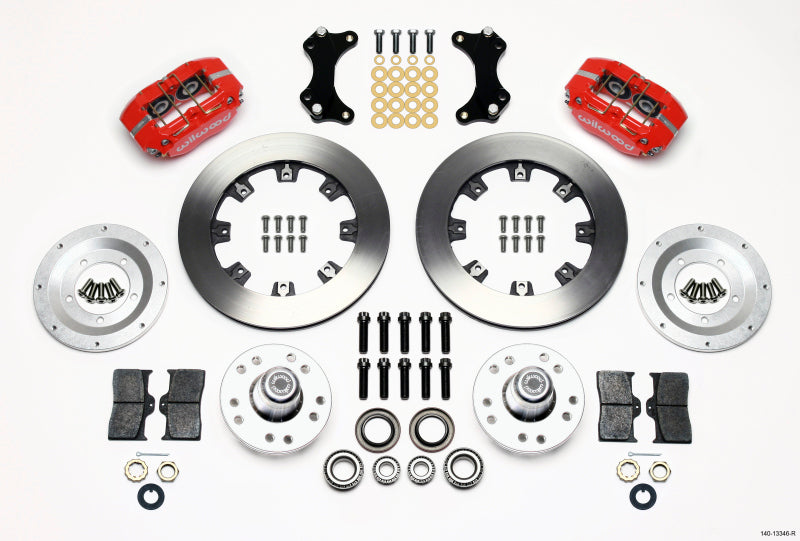 Wilwood Dynapro Dust-Boot Front Kit 12.19in Red WWE ProSpindle - 140-13346-R