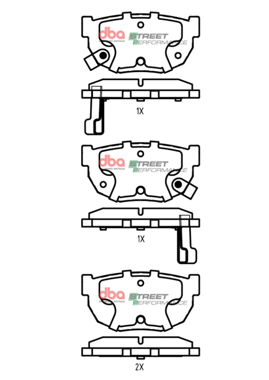 DBA 89-93 Nissan Skyline GTS R32 SP Performance Rear Brake Pads - DB325SP
