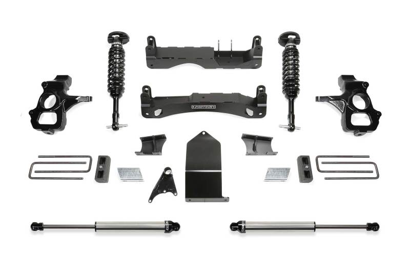 Fabtech 14-18 GM C/K1500 P/U w/oE Forg Stl UCA 4in Perf Sys w/Dl 2.5 & 2.25 - K1116DL