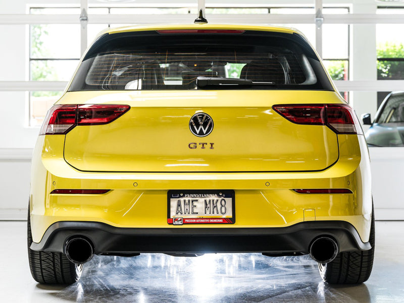 AWE Tuning 2022 VW GTI MK8 Track Edition Exhaust - Diamond Black Tips - 3020-33658