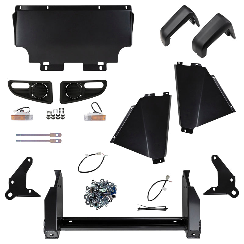ARB Bull Bar Grey Srs Flare Arb Fog Prado 03 On - 3221410