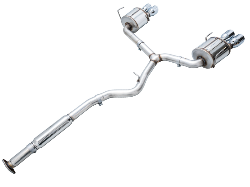 AWE Tuning 2022+ VB Subaru WRX Touring Edition Exhaust - Chrome Silver Tips - 3015-42979