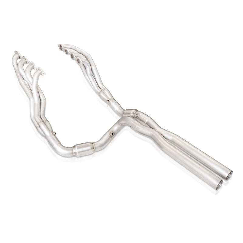 Stainless Works 2019+ Chevrolet Silverado 5.3/6.2 Catted Headers 1-7/8in Primaries 3in Leads X-Pipe - CT19HCAT