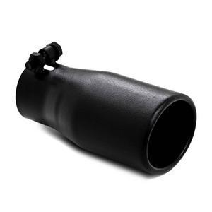 MBRP Universal 5in OD Angled Rolled End 4in Inlet 18in Length Black Finish Exhaust Tip - T5124BLK