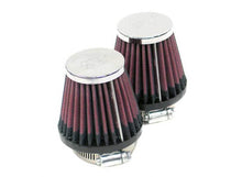 Load image into Gallery viewer, K&amp;N Universal Chrome Filter 2.25in Flange / 3.5in Base / 2in Top / 4in Height - 2 Per Box - RC-1252