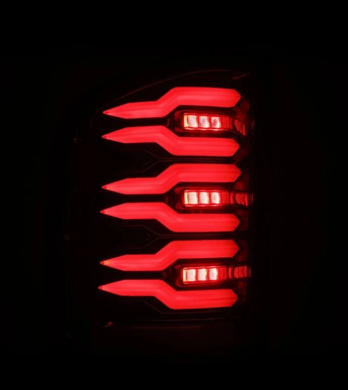 AlphaRex 07-13 Chevrolet Silverado 1500 (Ex. Hybrid Models) LUXX-Series LED Tail Lights Alpha-Black - 620090
