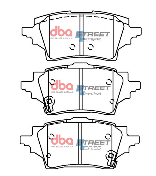 DBA 2019+ Toyota Corolla (ZRE211/ZWE211) Street Series Rear Brake Pads - DB15137SS