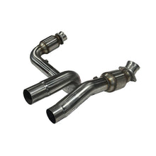 Load image into Gallery viewer, Kooks 2023+ Cadillac Escalade V 3in H.O. GREEN Catted Conn. Pipes (Req. Kooks Headers) - 28643400