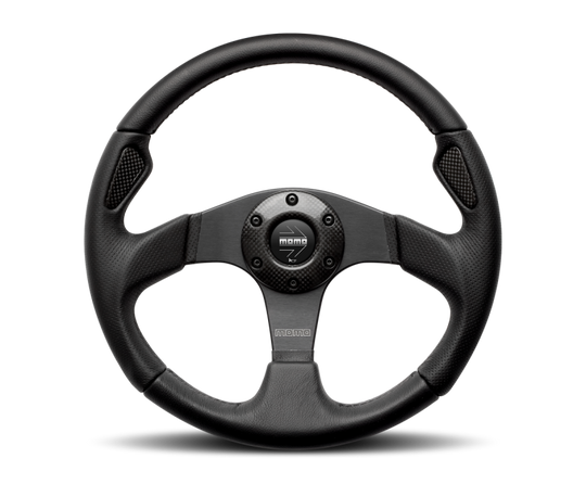 Momo Jet Steering Wheel 350 mm - Black AirLeather/Black Spokes - JET35BK0B