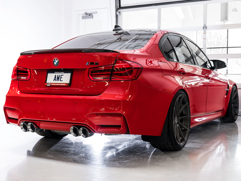 AWE Tuning BMW F8X M3/M4 SwitchPath Cat-Back Exhaust - Chrome Silver Tips - 3025-42070