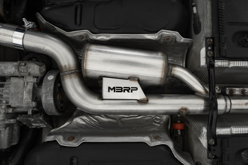 MBRP 17-19 VW Golf SportWagen/Alltrack 1.8T T304SS 3in Cat-Back 2.5in Dual Split Rear w/ SS Tips - S4618304
