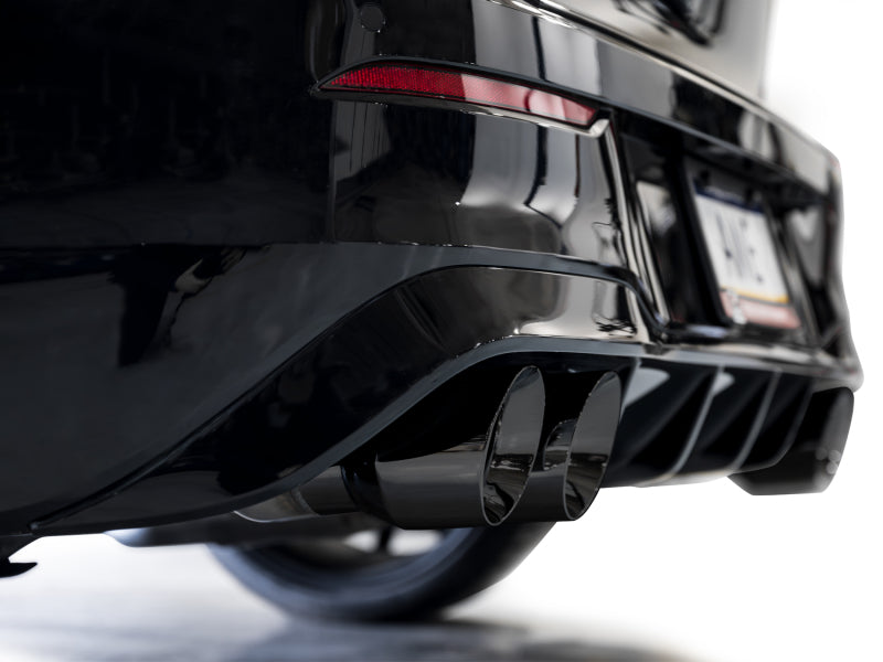 AWE Tuning MK8 Volkswagen Golf R 3in Touring Edition Quad Exhaust - Diamond Black Tips - 3015-43658