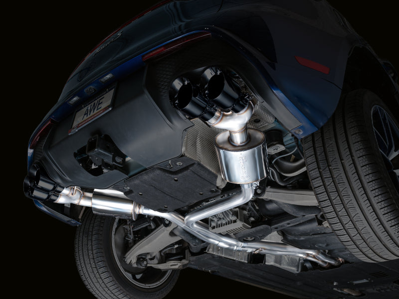 AWE Tuning 2022+ Porsche Macan 2.9TT Touring Edition Cat-Back Exhaust w/ Diamond Black Tips - 3015-43952