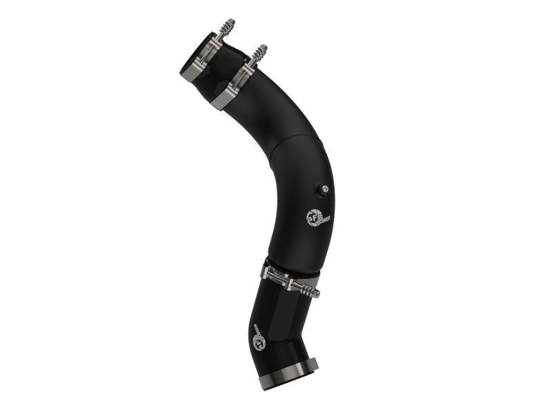 aFe BladeRunner 3-1/2in Aluminum Cold Charge Pipe Black RAM Diesel Trucks 25-26 L6-6.7L (td) - 46-20819-B