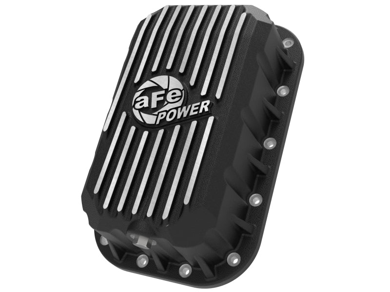 aFe POWER Pro Series Engine Oil Pan Black w/ Machined Fins Jeep Wrangler (JK) 12-18 V6-3.6L - 46-71450B