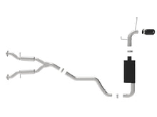 Load image into Gallery viewer, aFe Large Bore HD 3in 304 SS Cat-Back Exhaust w/ Black Tips 14-19 Jeep Grand Cherokee (WK2) V6-3.6L - 49-38078-B