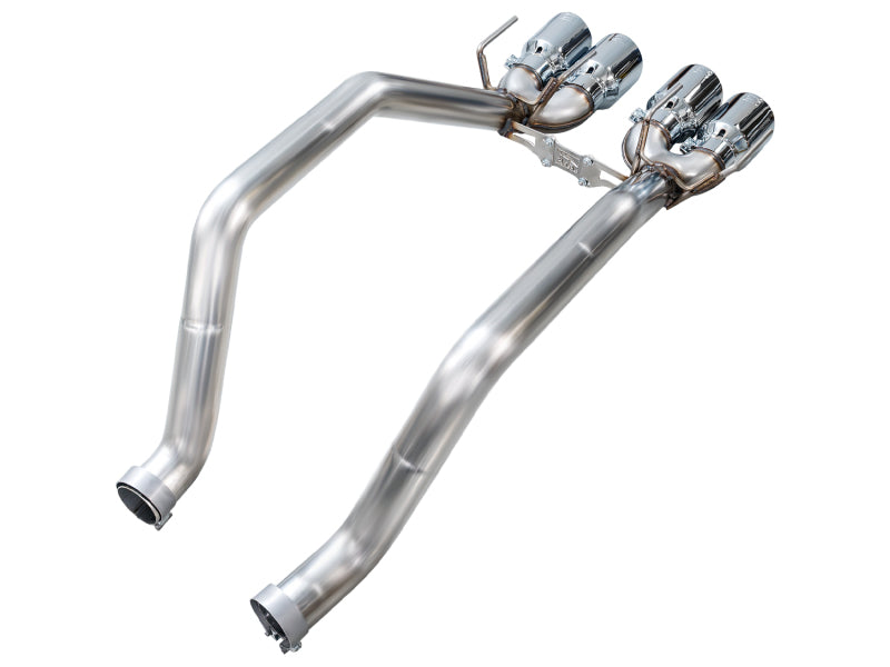 AWE Tuning C6 Chevrolet Corvette Z06/ZR1 Track Edition Axle-Back Exhaust w/ Chrome Silver Tips - 3020-42606