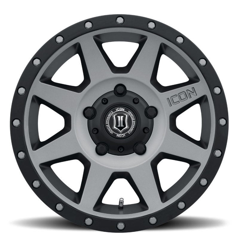 ICON Rebound 18x9 5x150 25mm Offset 6in BS 110.1mm Bore Titanium Wheel - 1818905560TT