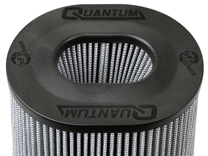 aFe Quantum Pro DRY S Air Filter Inverted Top - 5.5inx4.25in Flange x 9in Height - Dry PDS - 21-91133