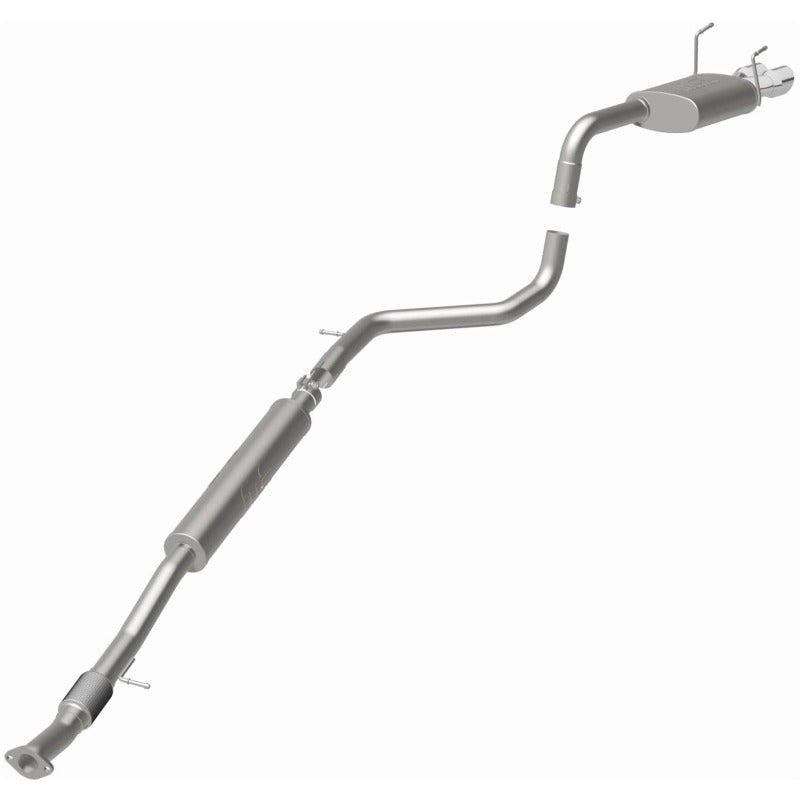 MagnaFlow 12 Fiat 500 L4 1.4L Single Straight D/S Rear Exit SS Catback Perf Exhaust - 15088