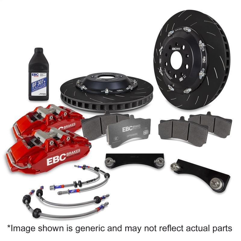 EBC Racing 2023+ Nissan 400Z Red Apollo-6 Calipers 380mm Rotors Front Big Brake Kit - BBK044RED-2