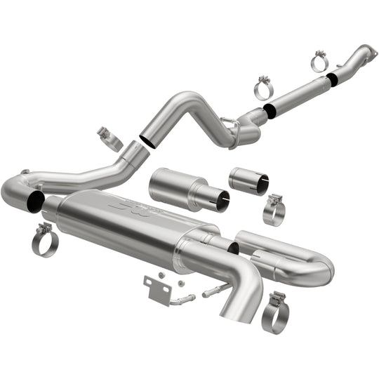MagnaFlow 2021 Ford Bronco Overland Series Cat-Back Exhaust w/ Single Straight Driver Exit- No Tip - 19559