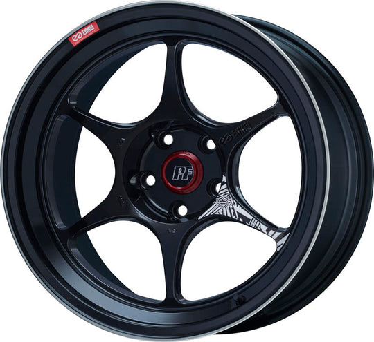 Enkei PF06 18x9.5 5x100 40mm Offset 75mm Bore Black Machined - 545-895-8040BKM